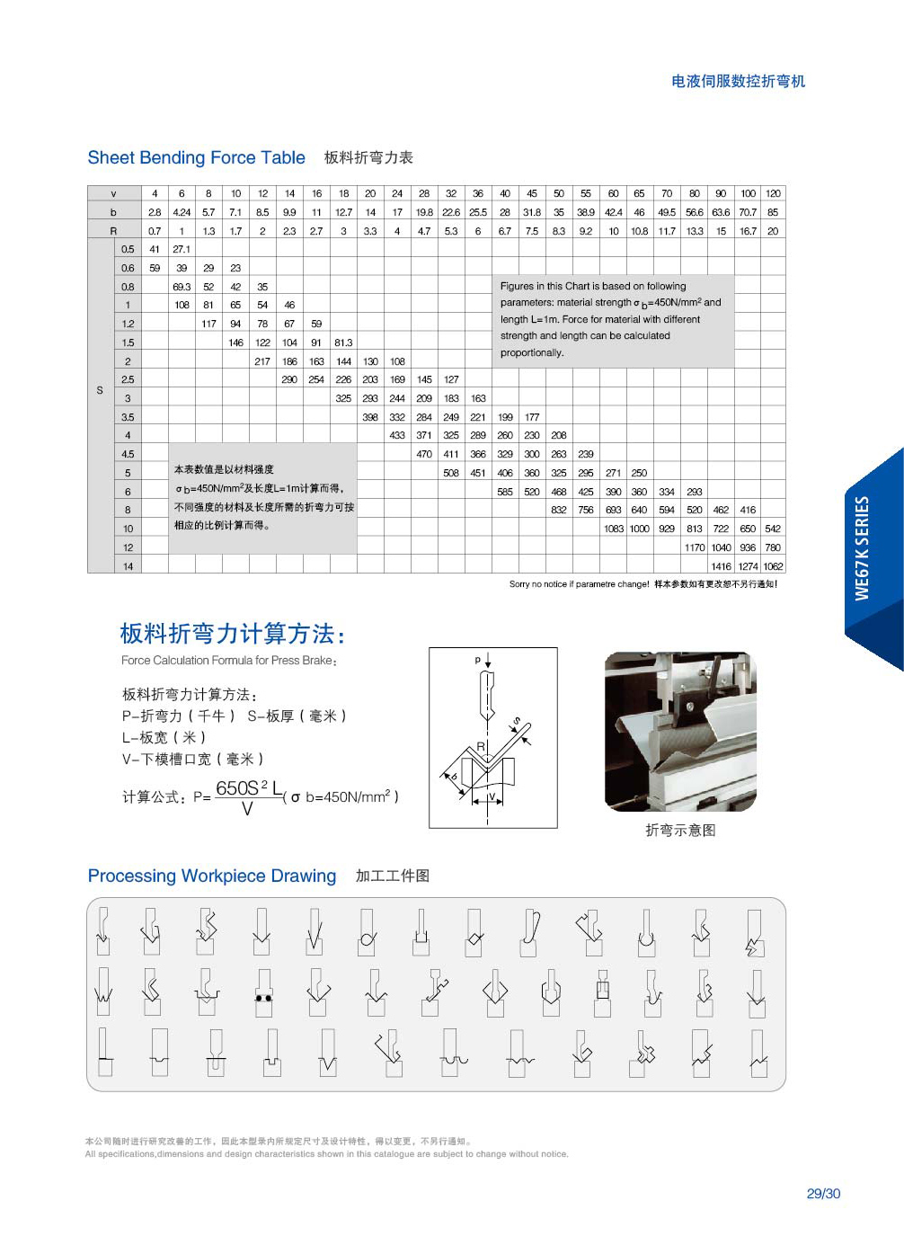 WE67K series electro-hydraulic servo CNC bending machine