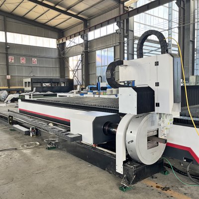 Tube and plate integrated fiber laser cutting machine