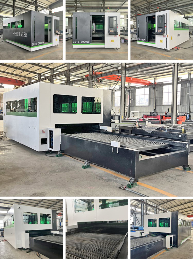 Fully enclosed double table exchange fiber laser cutting machine