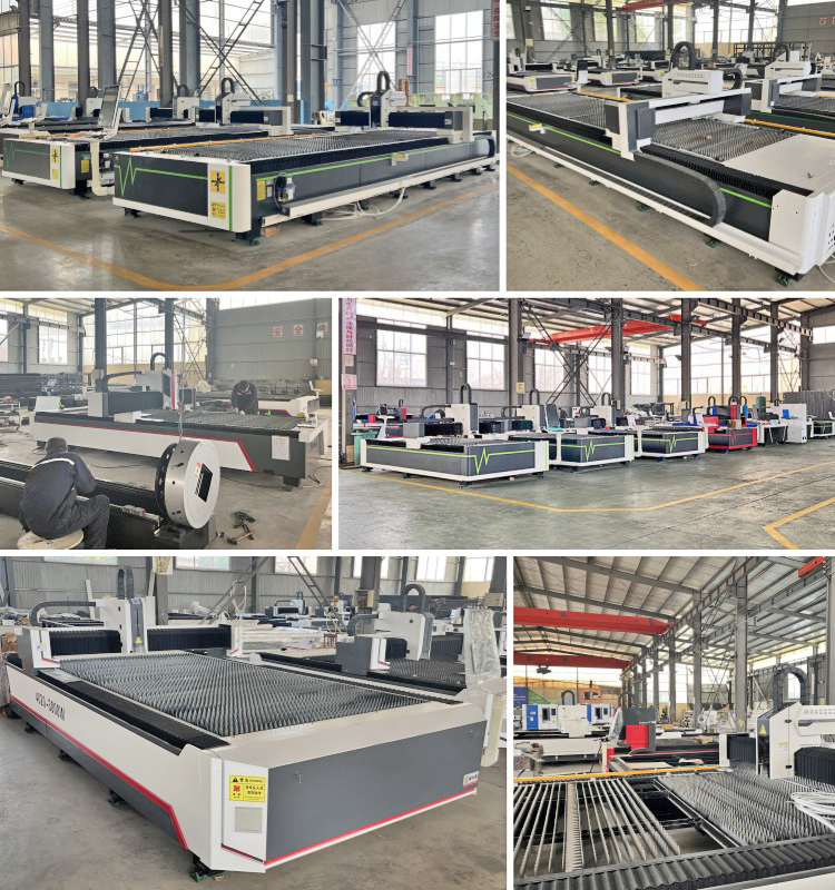 Laser cutting machine production workshop