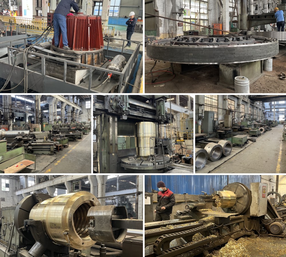 Screw press production workshop